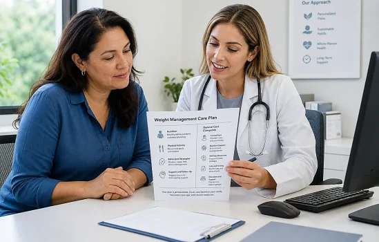 Patient asking how much does medical weight loss cost during a clinician-guided consultation